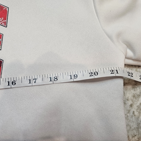 White Grinch Style Christmas Hoodie Women’s Size M | Holiday Graphic EST. 1957 - Picture 5 of 7